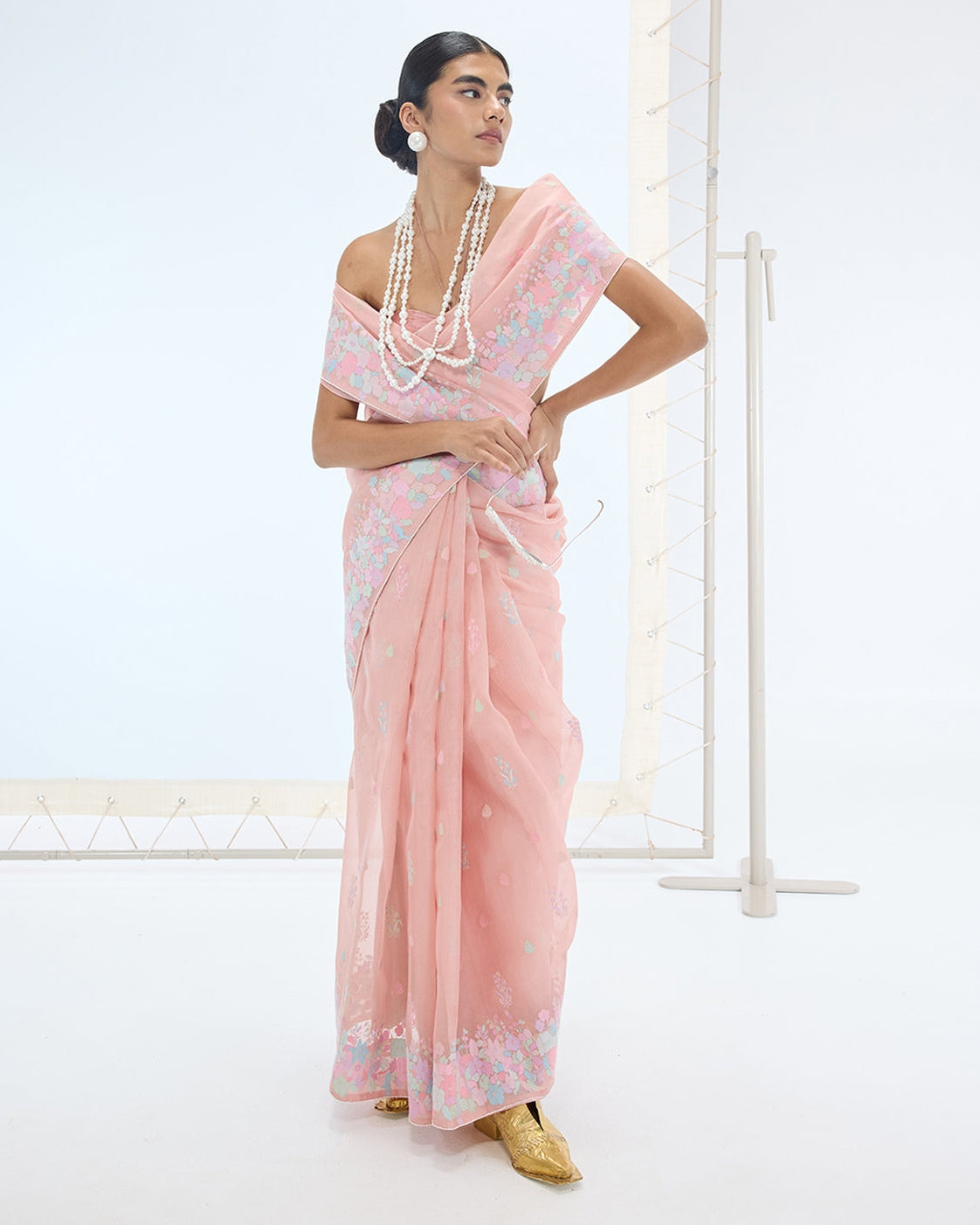 The Lexi Sari in Peach