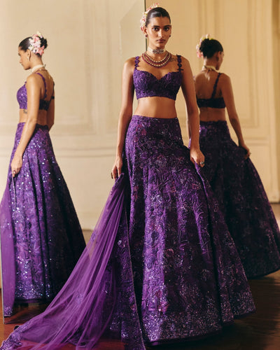 Purple Emma Lehenga Set