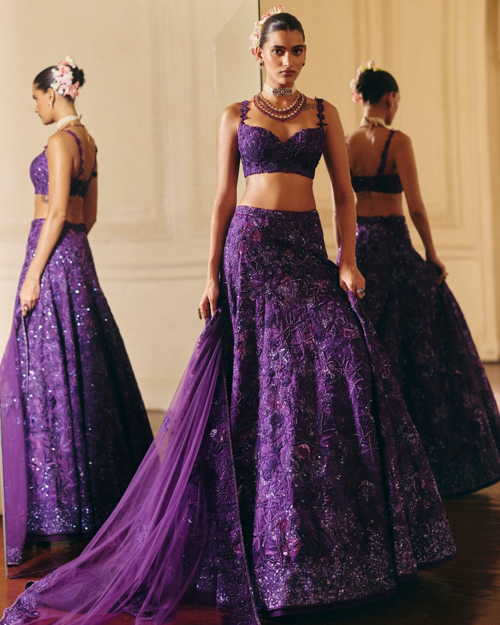 Purple Emma Lehenga Set