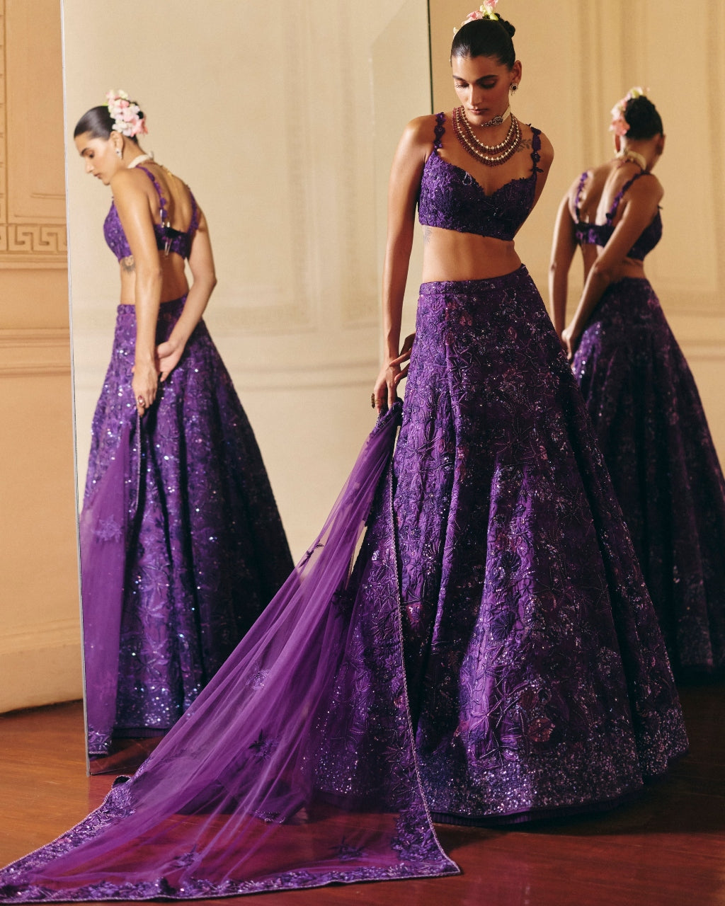 Purple Emma Lehenga Set