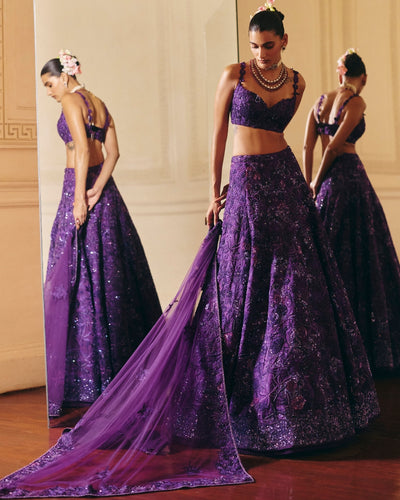 Purple Emma Lehenga Set