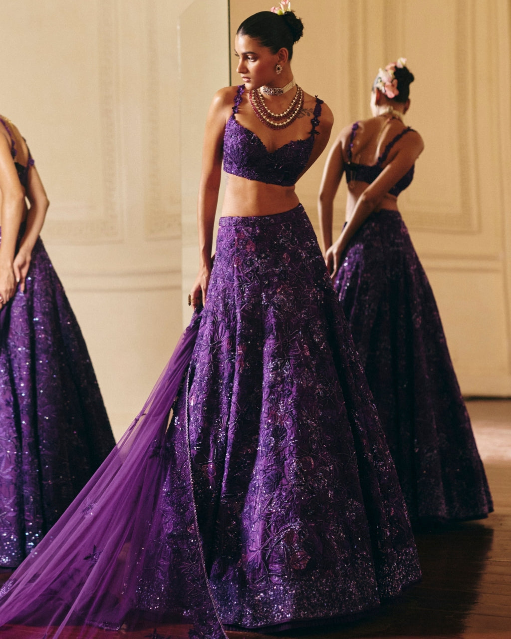 Purple Emma Lehenga Set