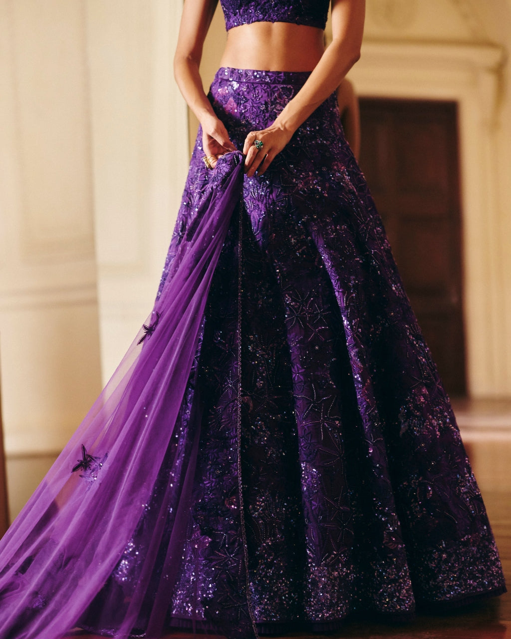 Purple Emma Lehenga Set