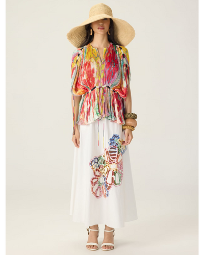 Monica Blouse with Scottie skirt