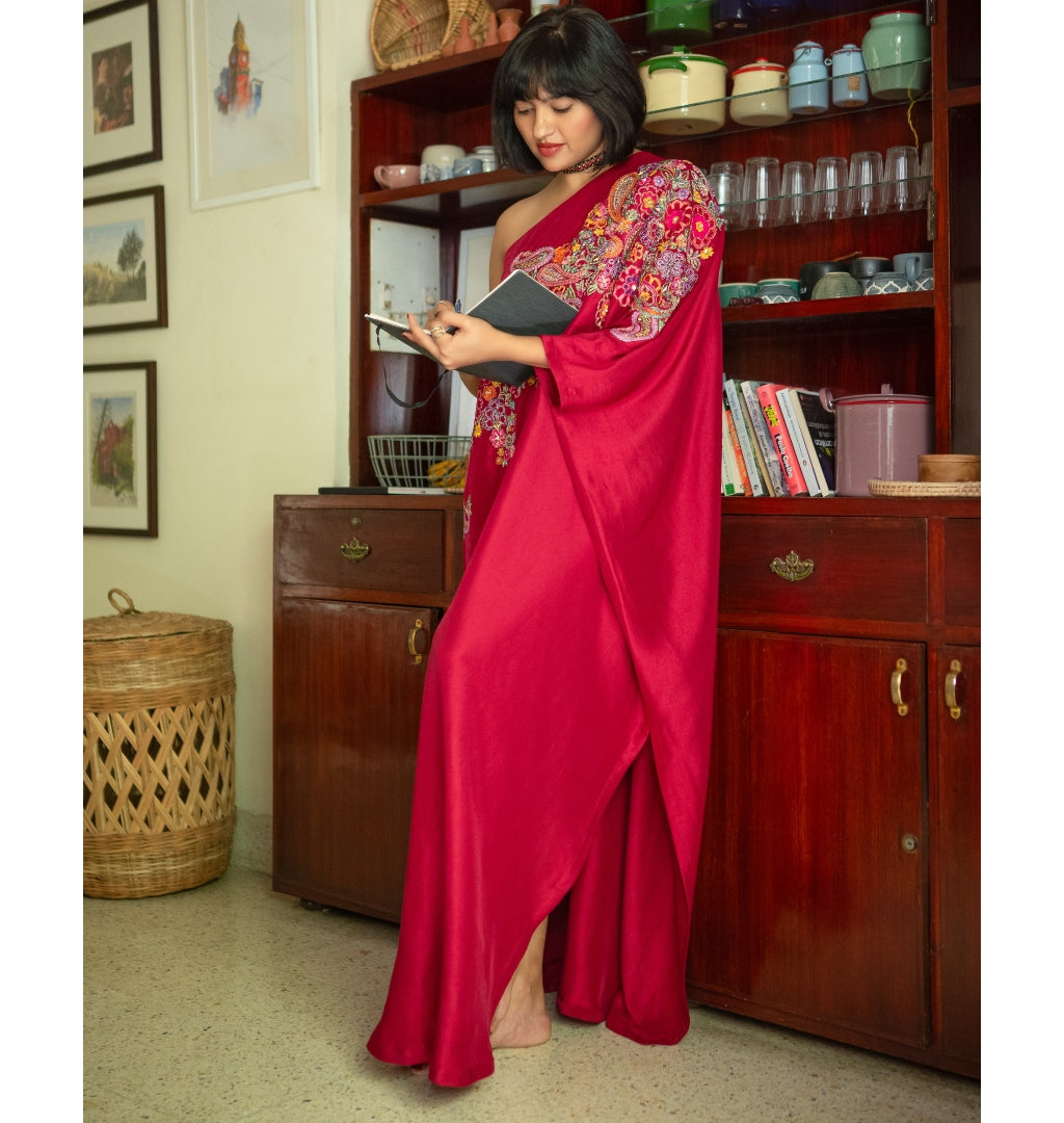 Mir One Shoulder Kaftan