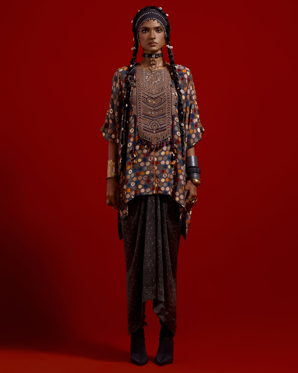 Kuru Trapeze Kurta Set With Skirt Set