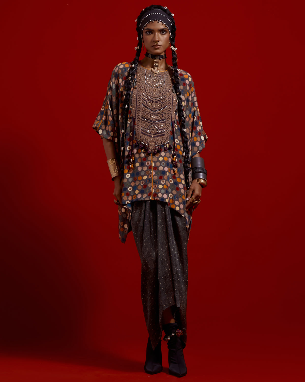 Kuru Trapeze Kurta Set With Skirt Set