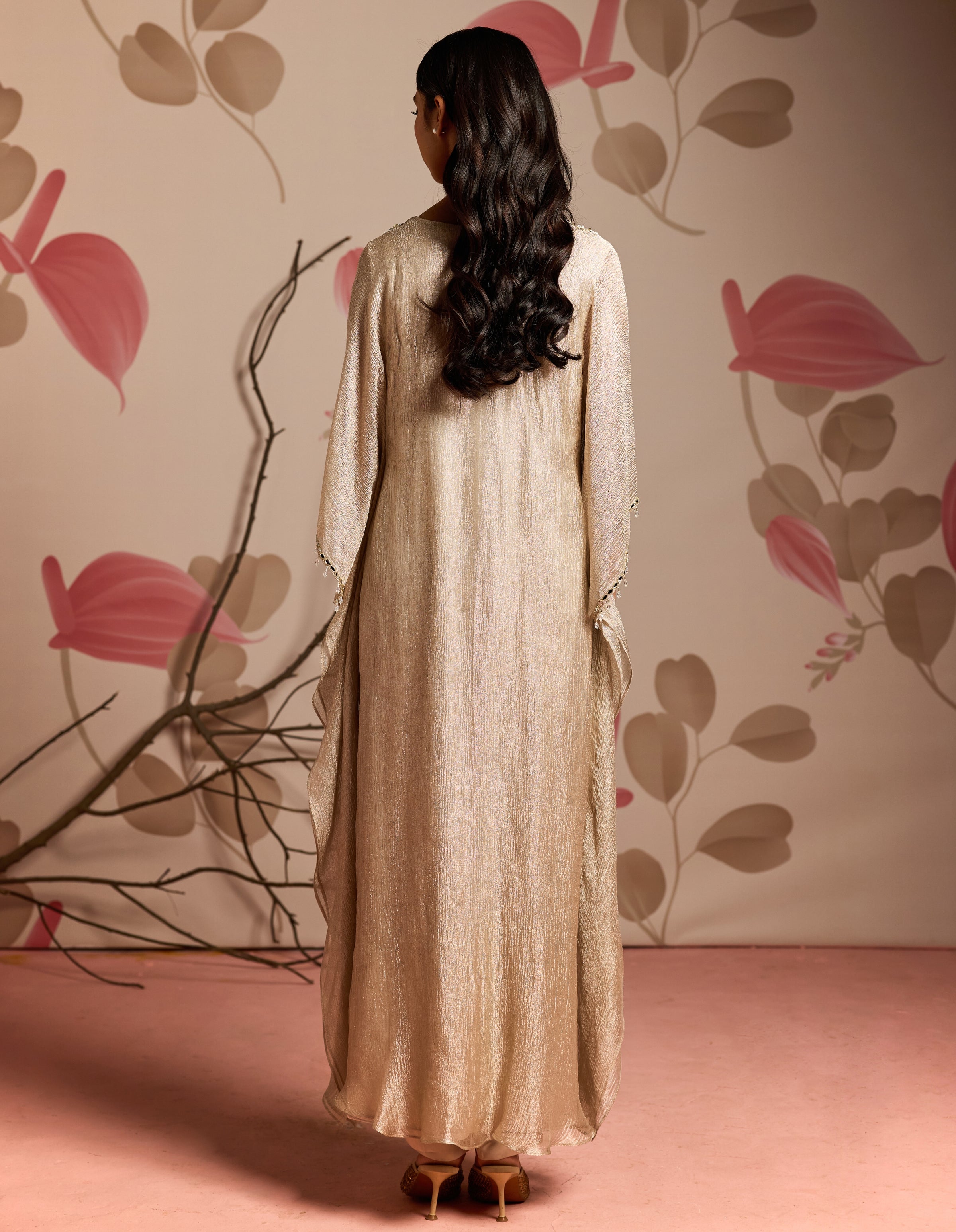 Golden Shower Kaftan Set