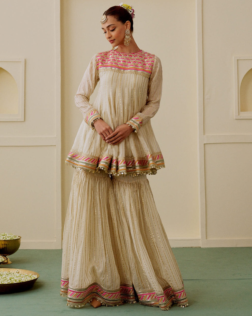 Malak Ag Sharara Set
