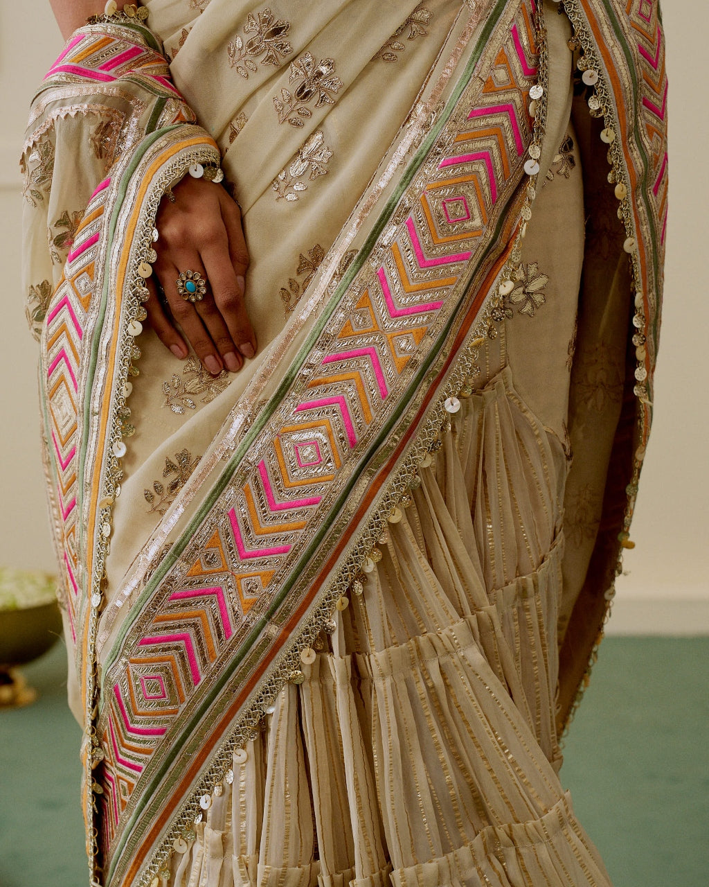 Zehn Sari Set