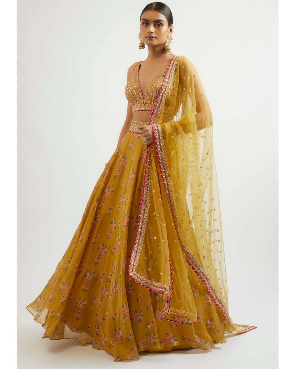 Mustard Esha Lehenga Set