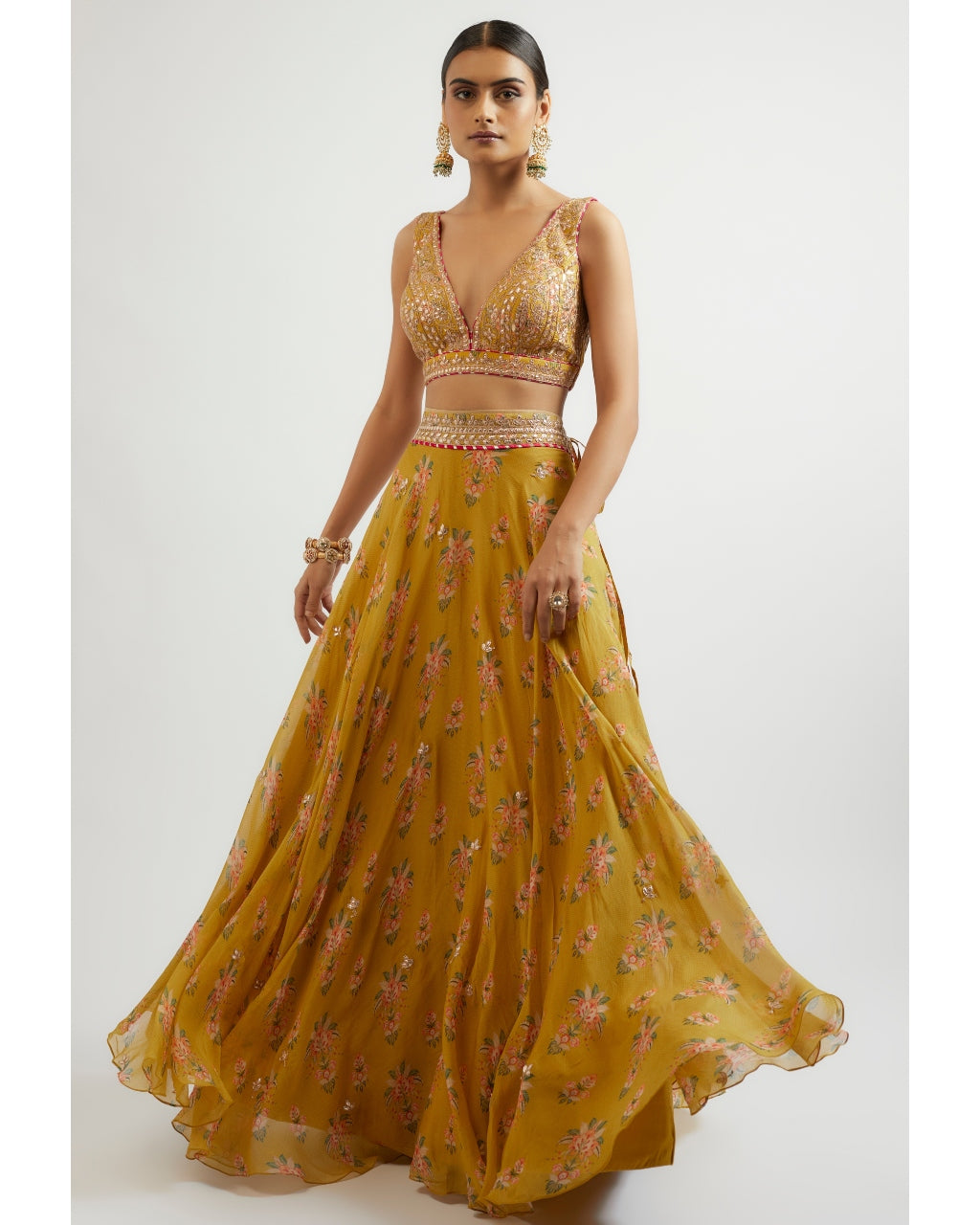 Mustard Esha Lehenga Set