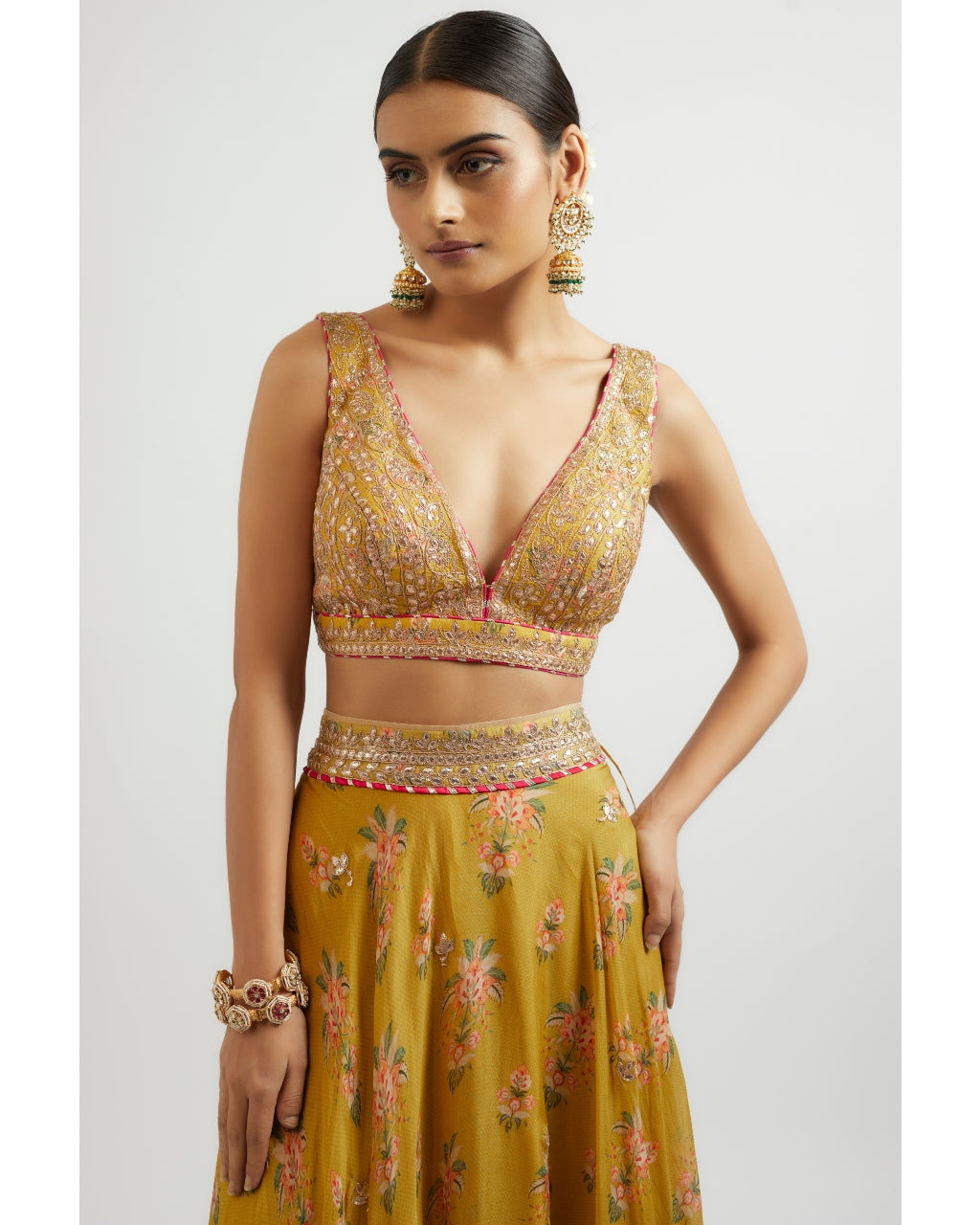 Mustard Esha Lehenga Set