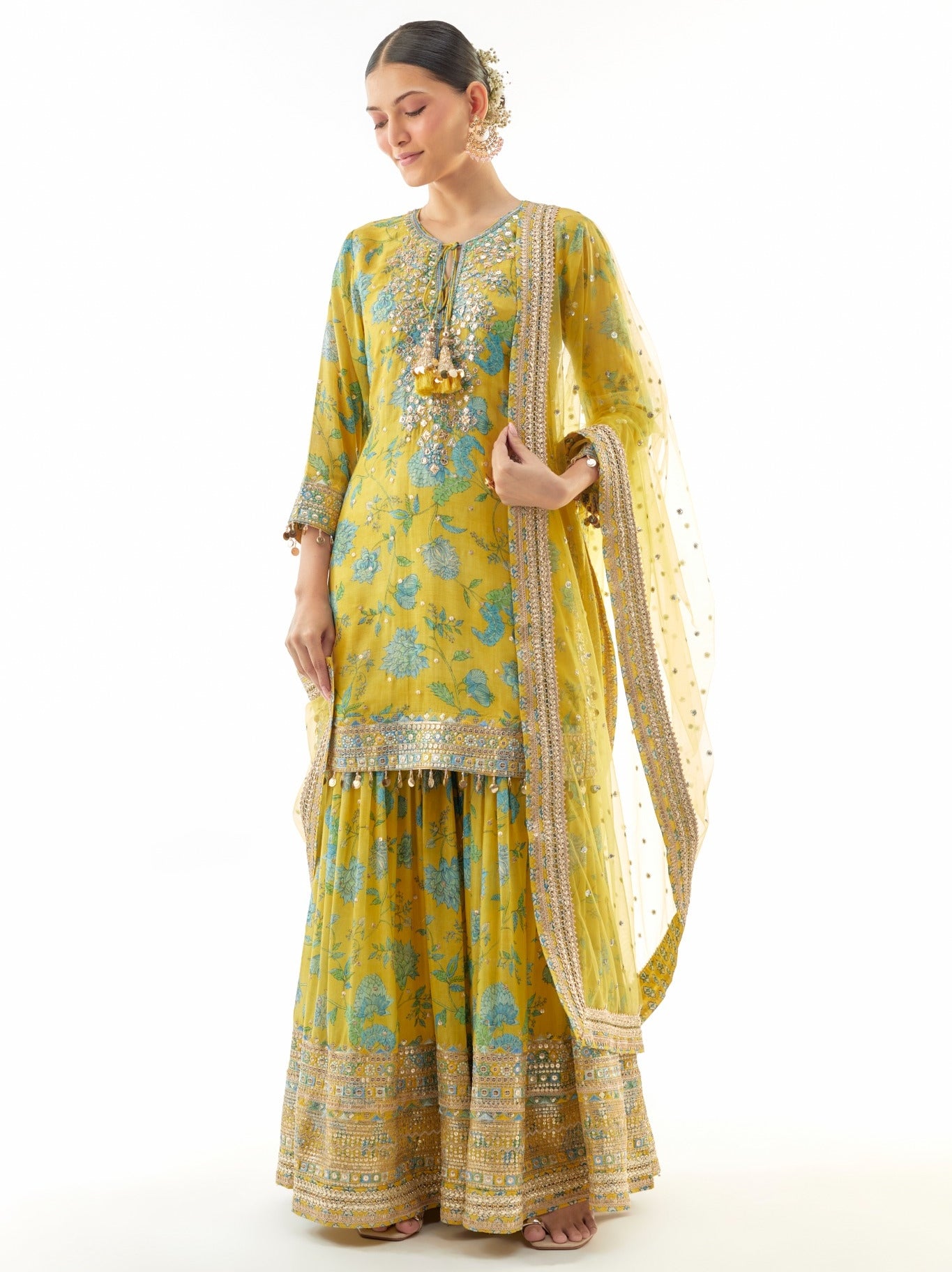 Yellow Niyati Sharara Set