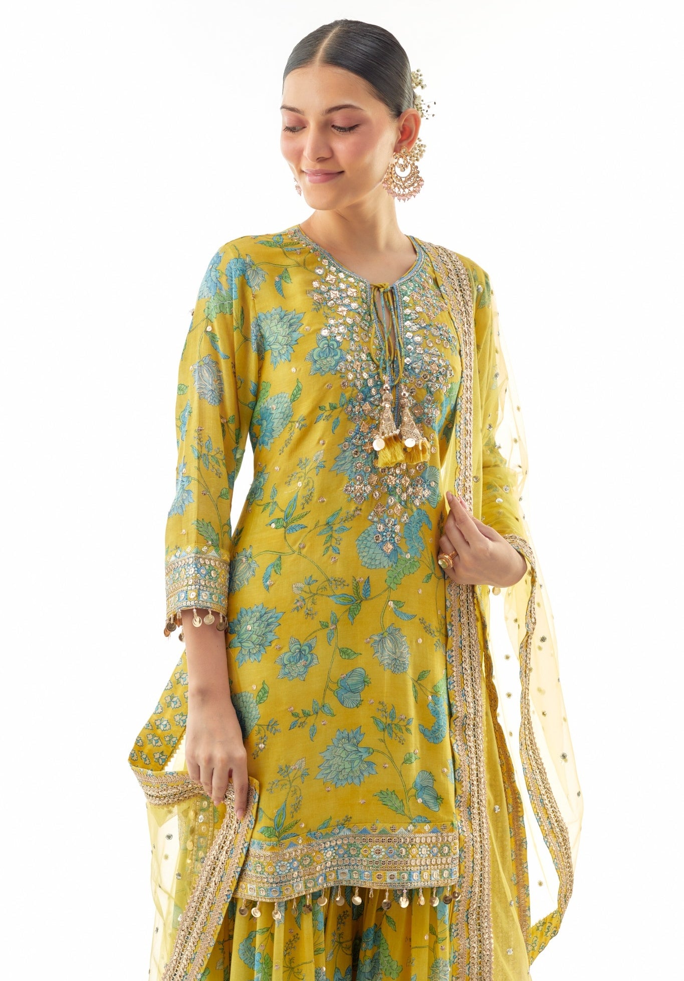 Yellow Niyati Sharara Set