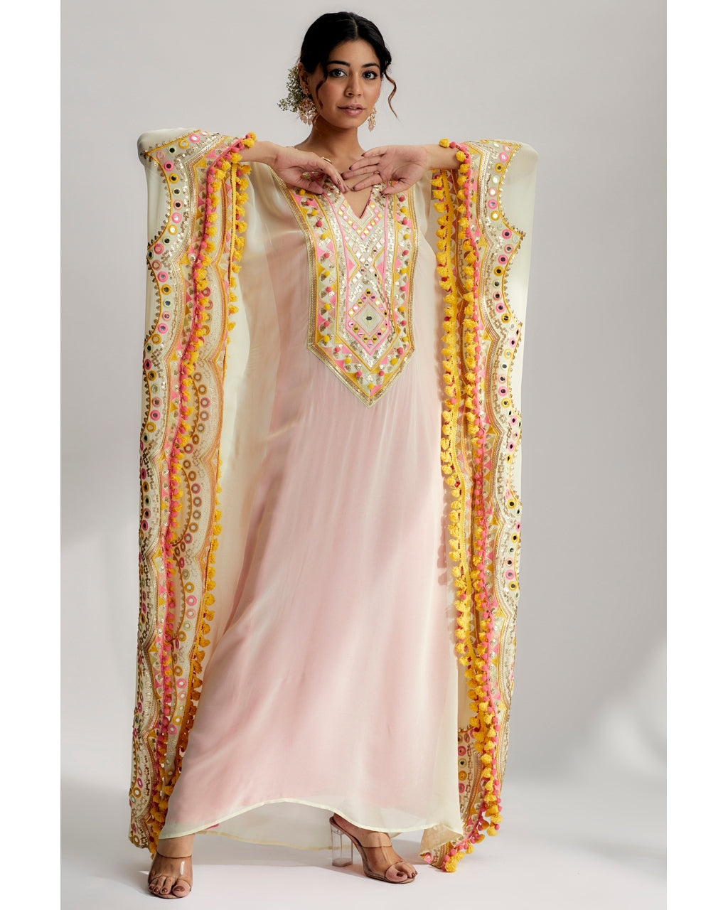 Miraan Scallop Kaftan By Gopi Vaid