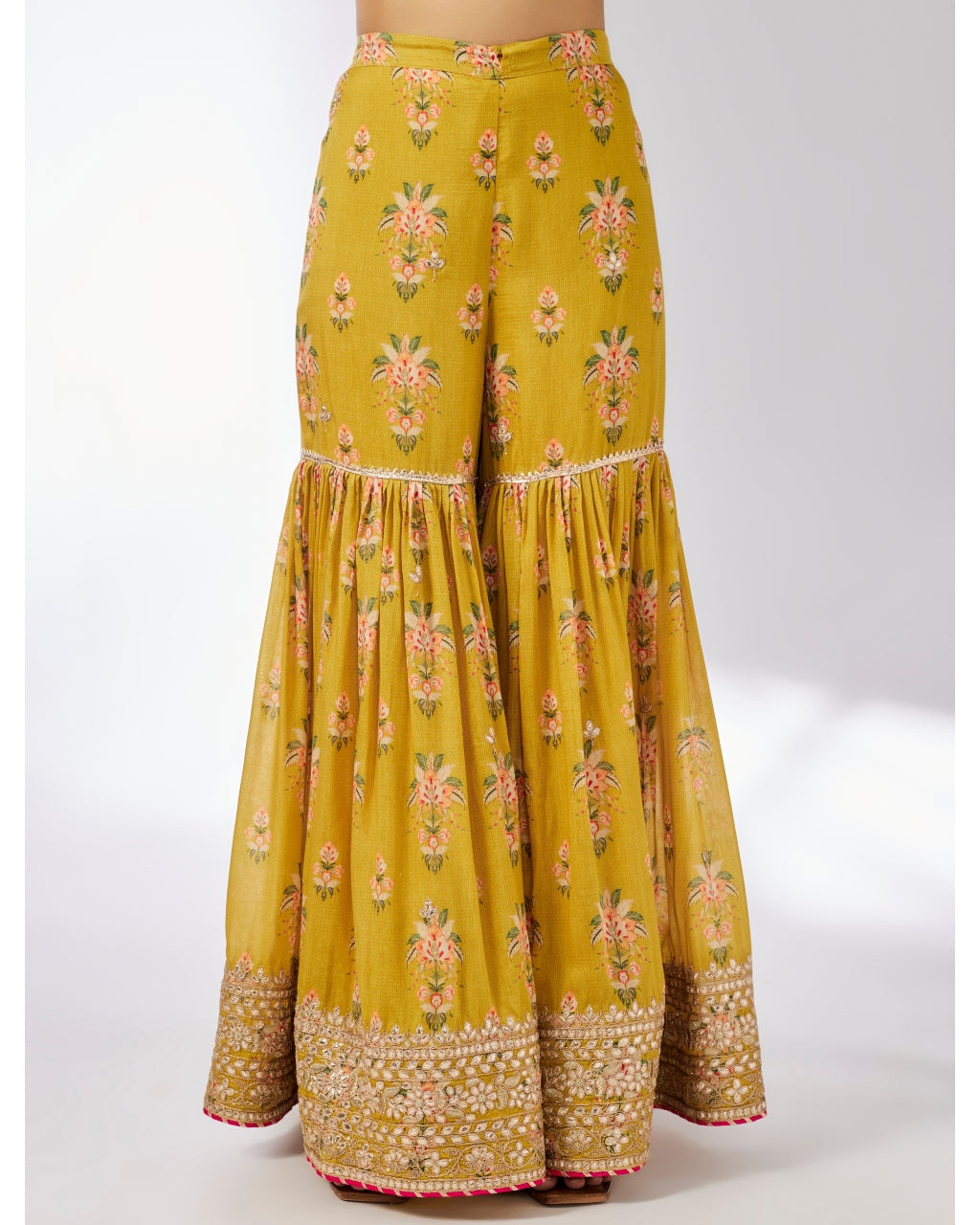 Mustard Advika Strappy Gharara Set