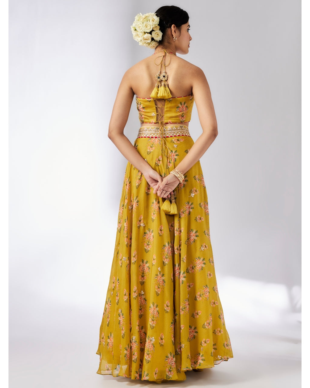 Mustard Bhairavi lehenga Set