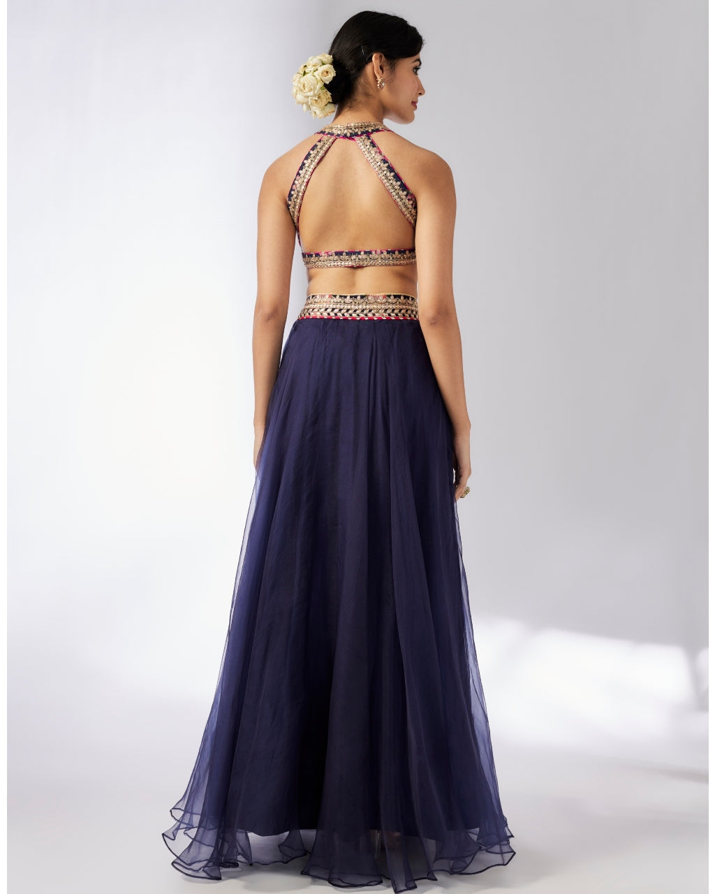 Navy Mehar lehenga Set