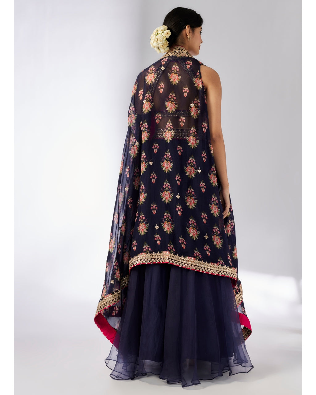 Navy Mehar lehenga Set