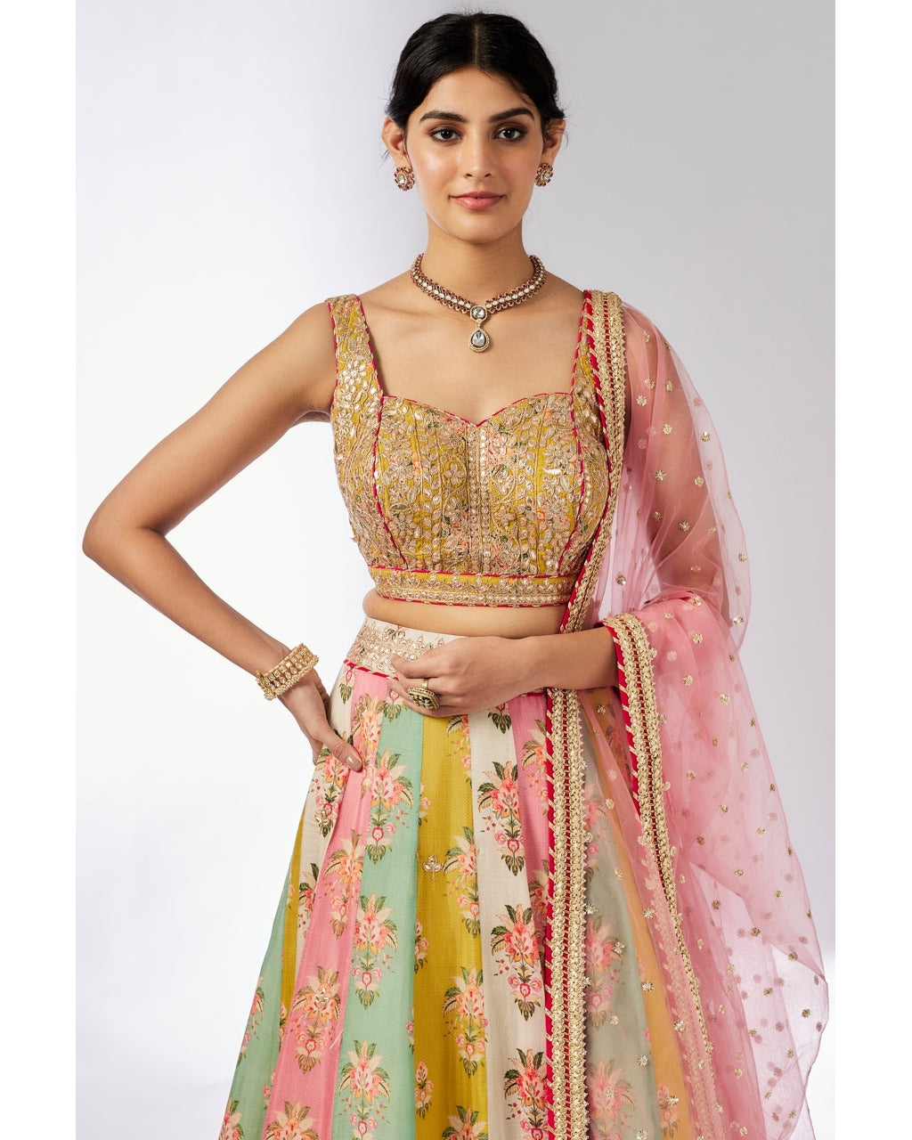 Multicolour Sayali Lehenga Set