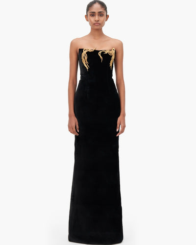 The Cast Metal Velvet Gown