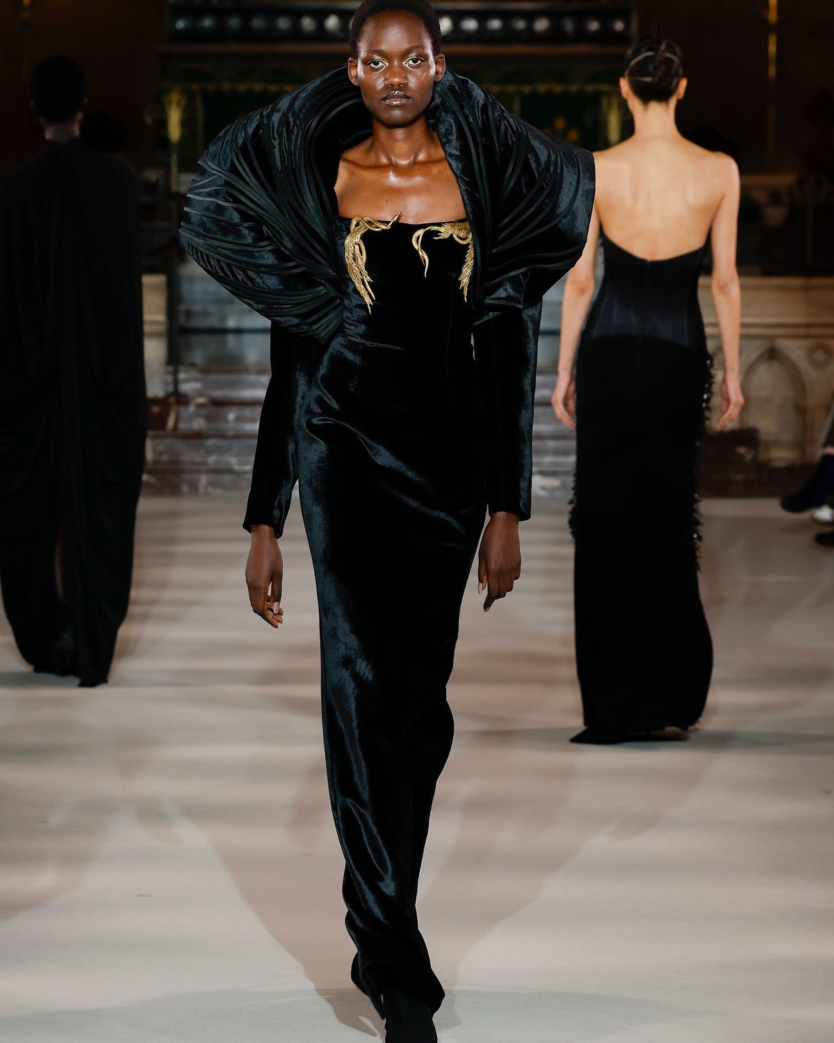 The Cast Metal Velvet Gown