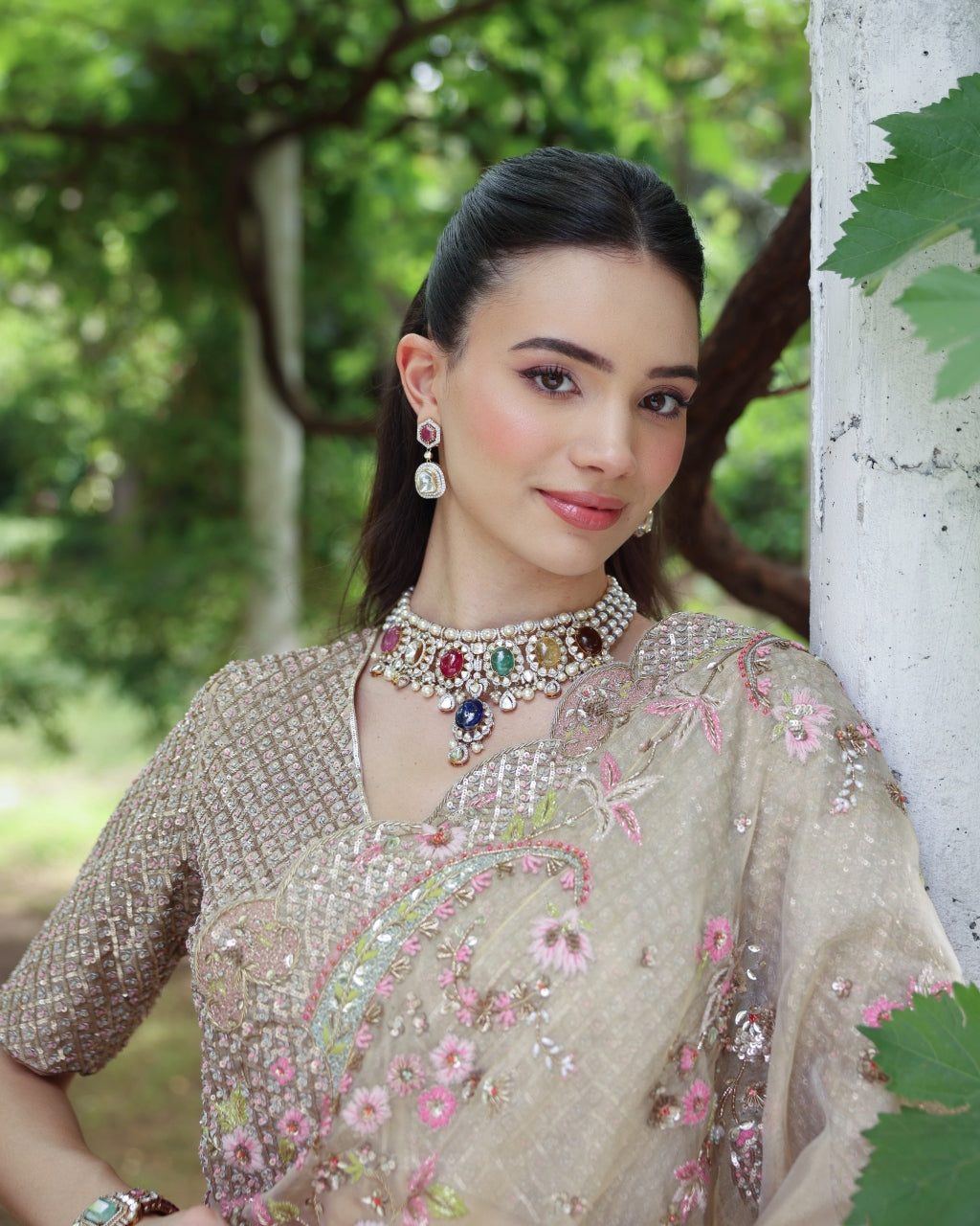 Gold Paisley Sari