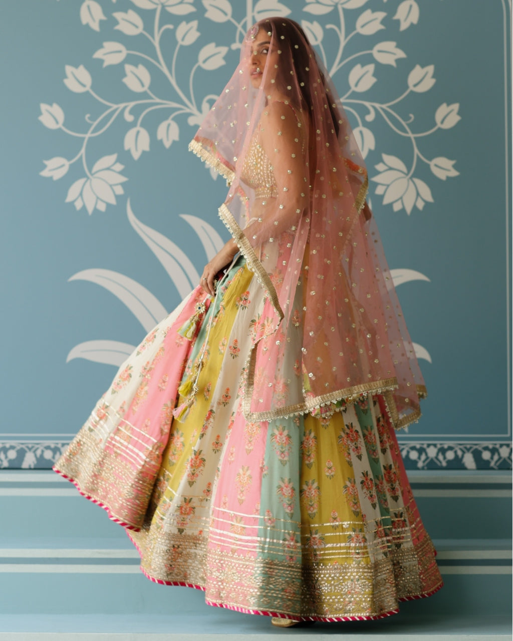 Multicolour Sayali Lehenga Set