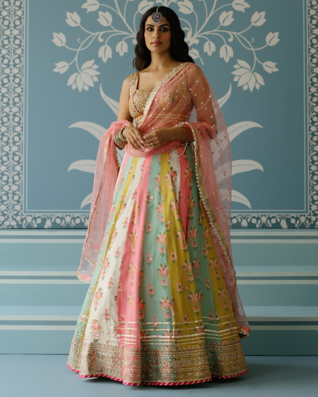 Multicolour Sayali Lehenga Set