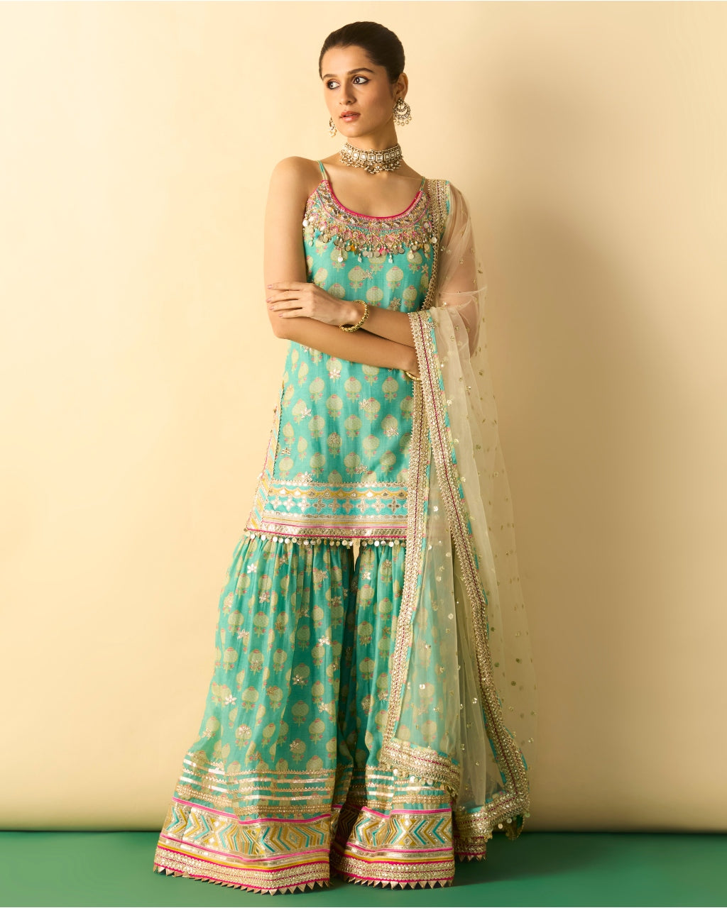 Ravina Strappy Sharara Set