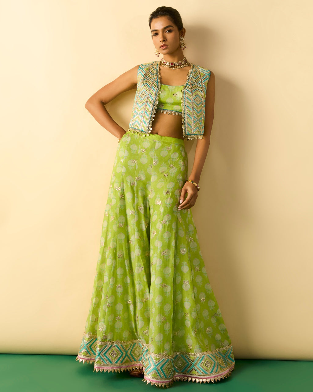 Green Eira Pant Set