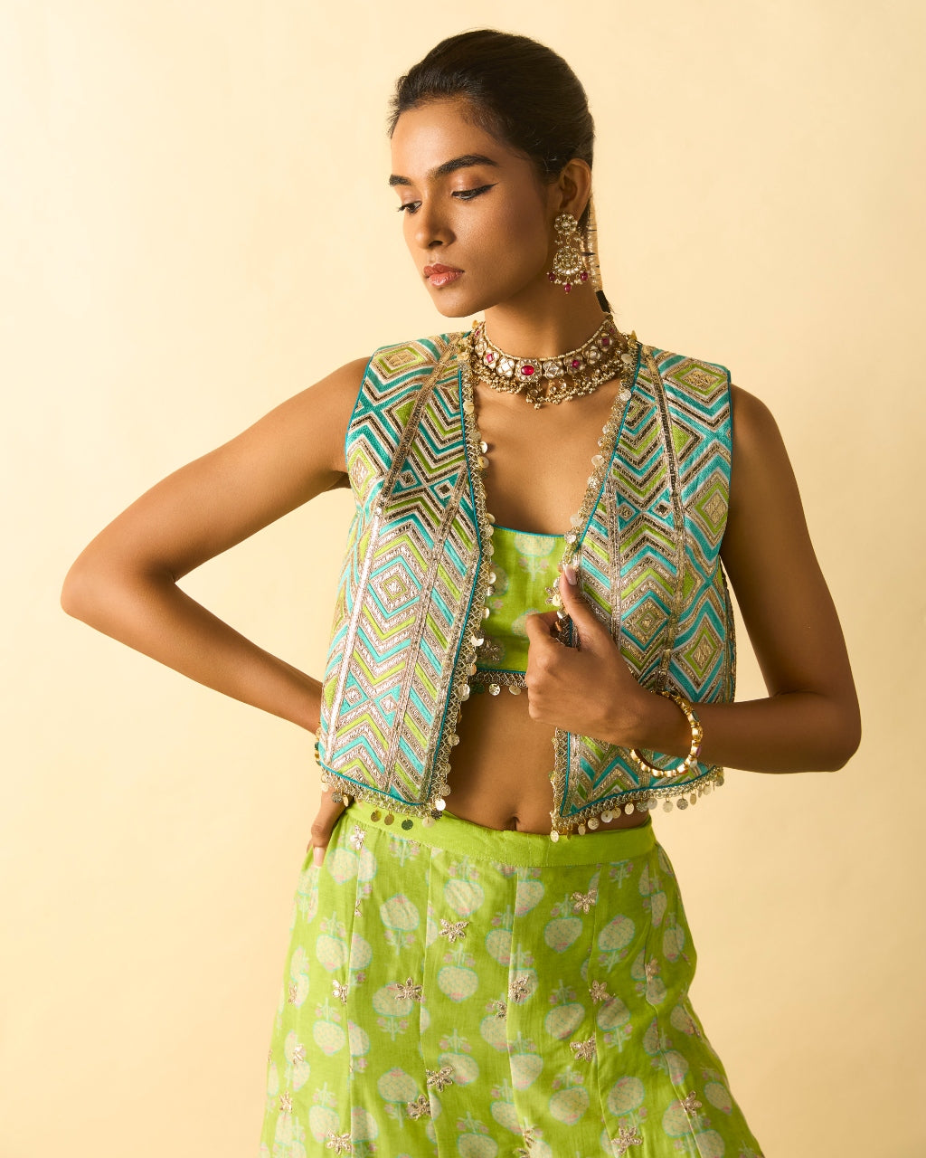 Green Eira Pant Set