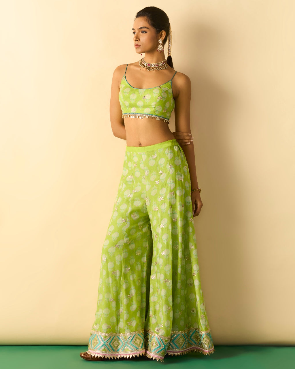 Green Eira Pant Set