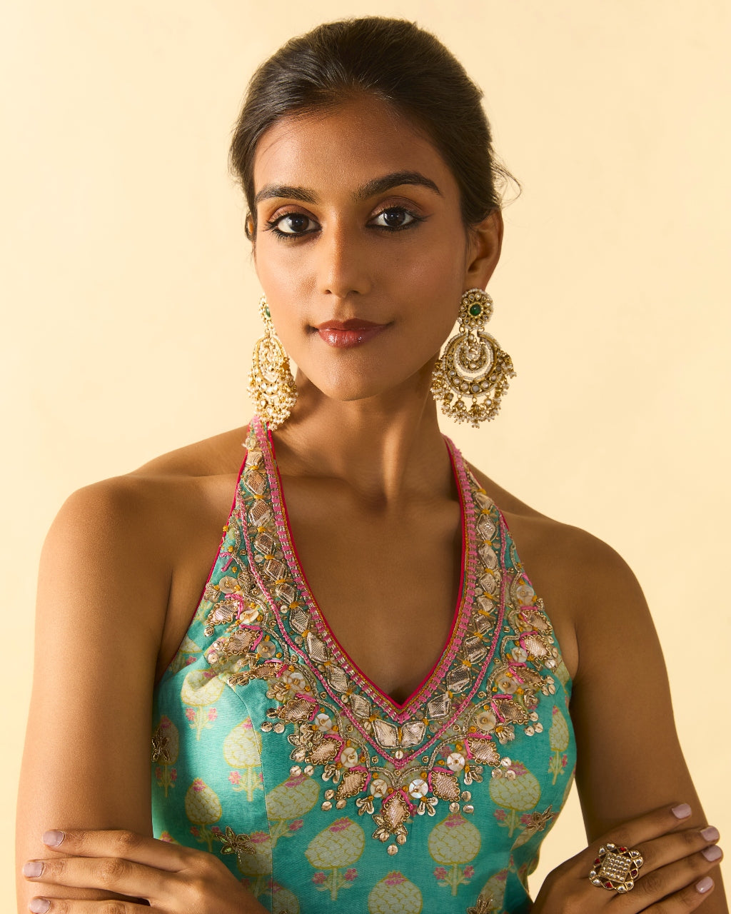 Dwisha Halter Sharara Set