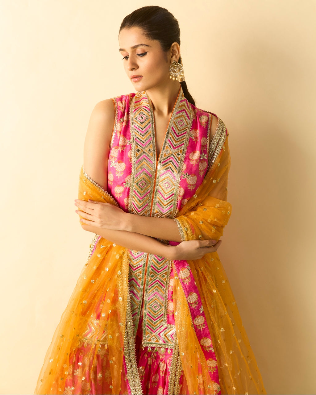 Pink Aarvi Sharara Set