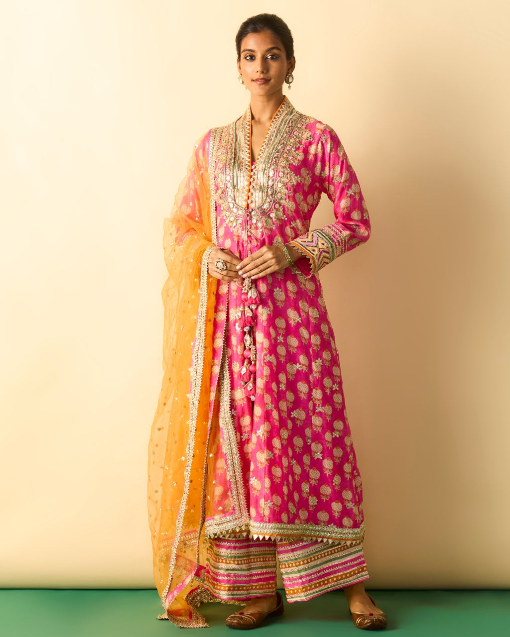 Pink Binita Pallazo Set