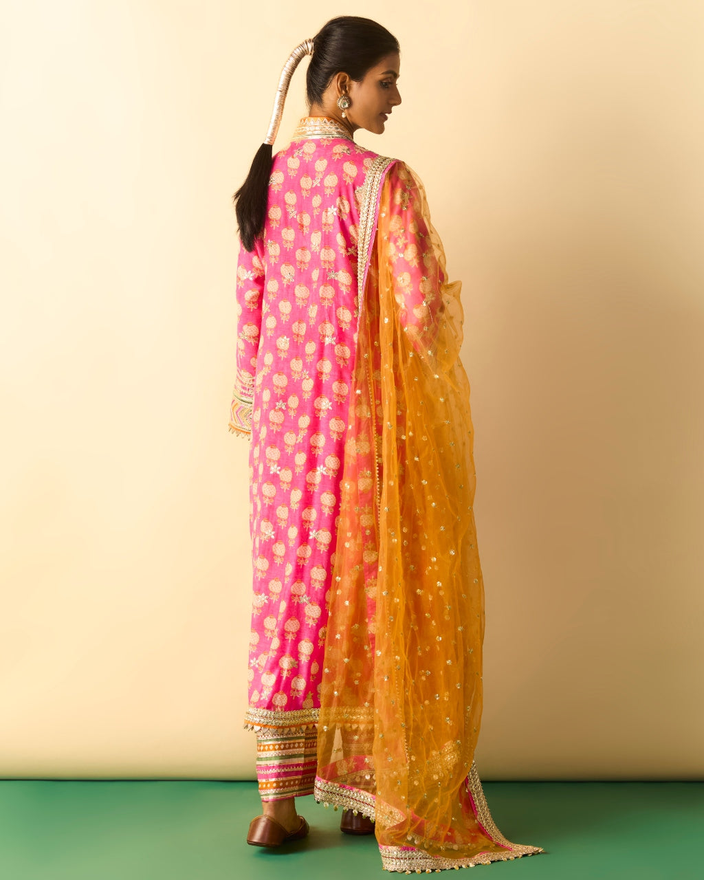 Pink Binita Pallazo Set