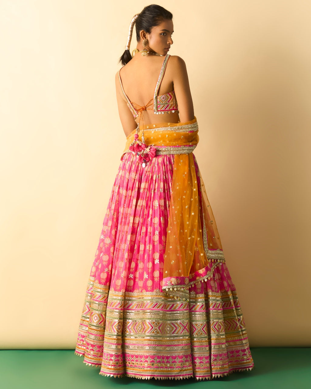 Pink Mannat Lehenga Set