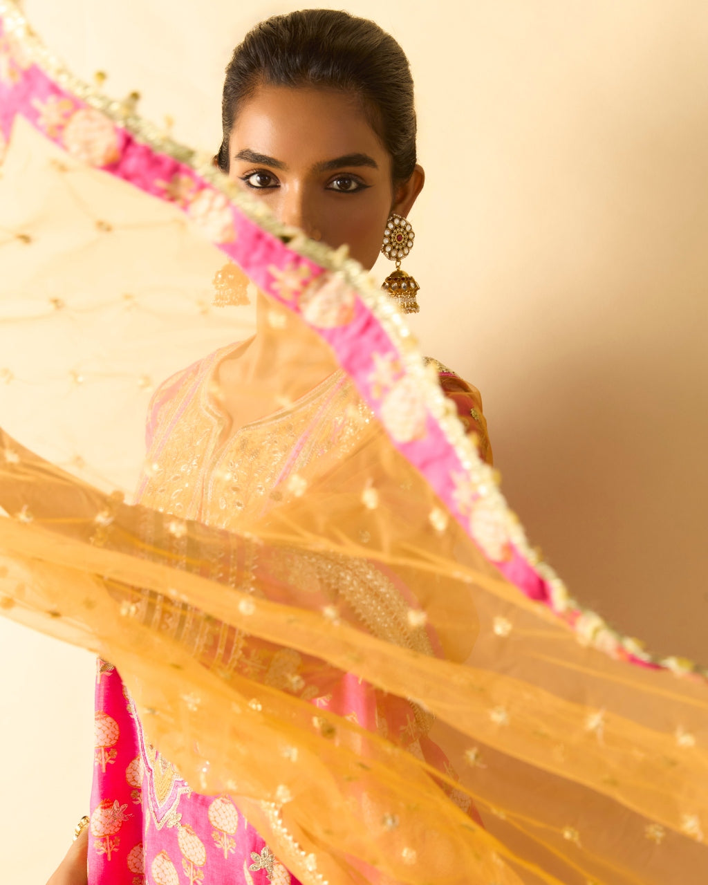 Pink Anvi Farshi Set