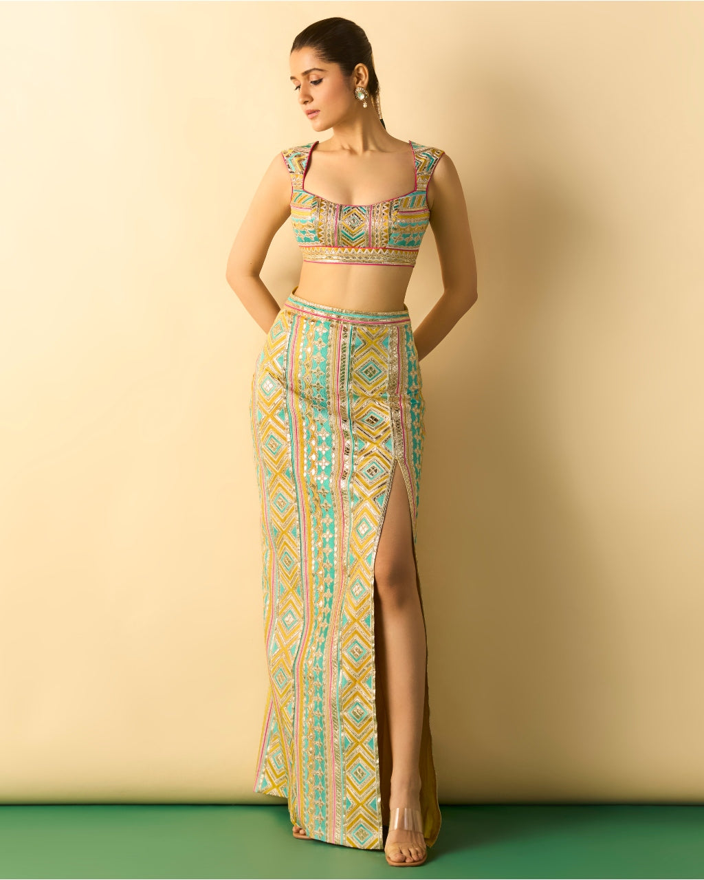 Kashvi Slit Skirt Set