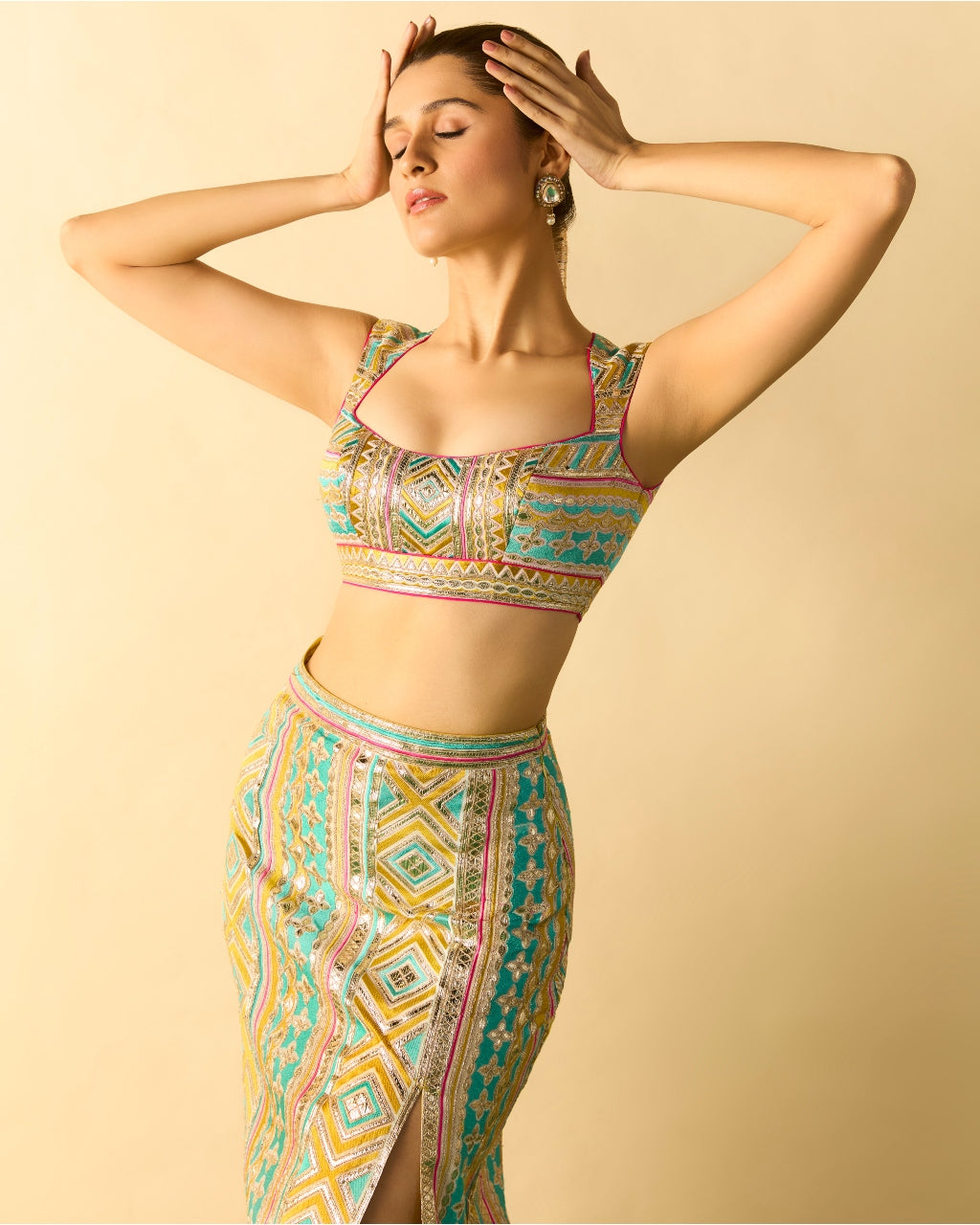 Kashvi Slit Skirt Set