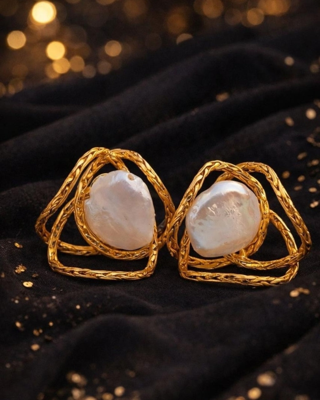 Gold Mess Studs