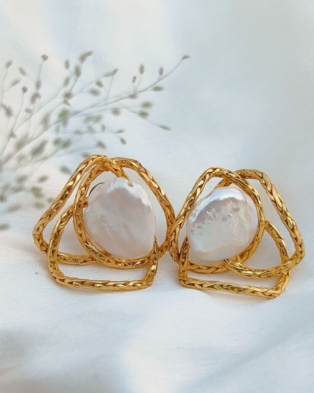 Gold Mess Studs