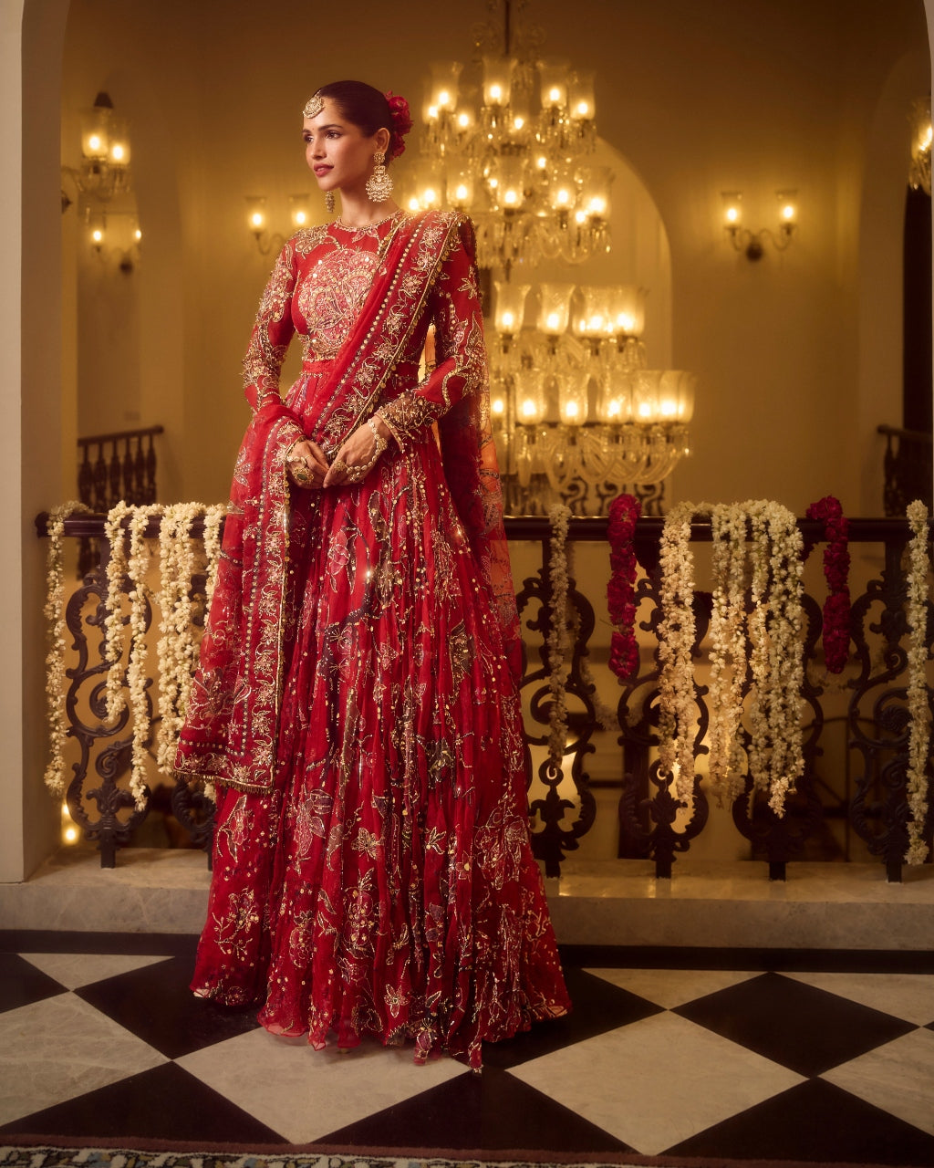 Huda Anarkali Set