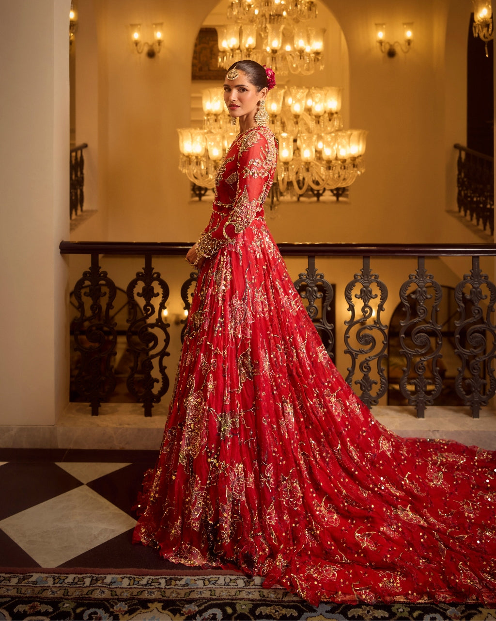 Huda Anarkali Set
