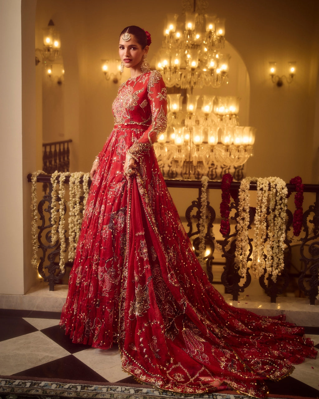 Huda Anarkali Set