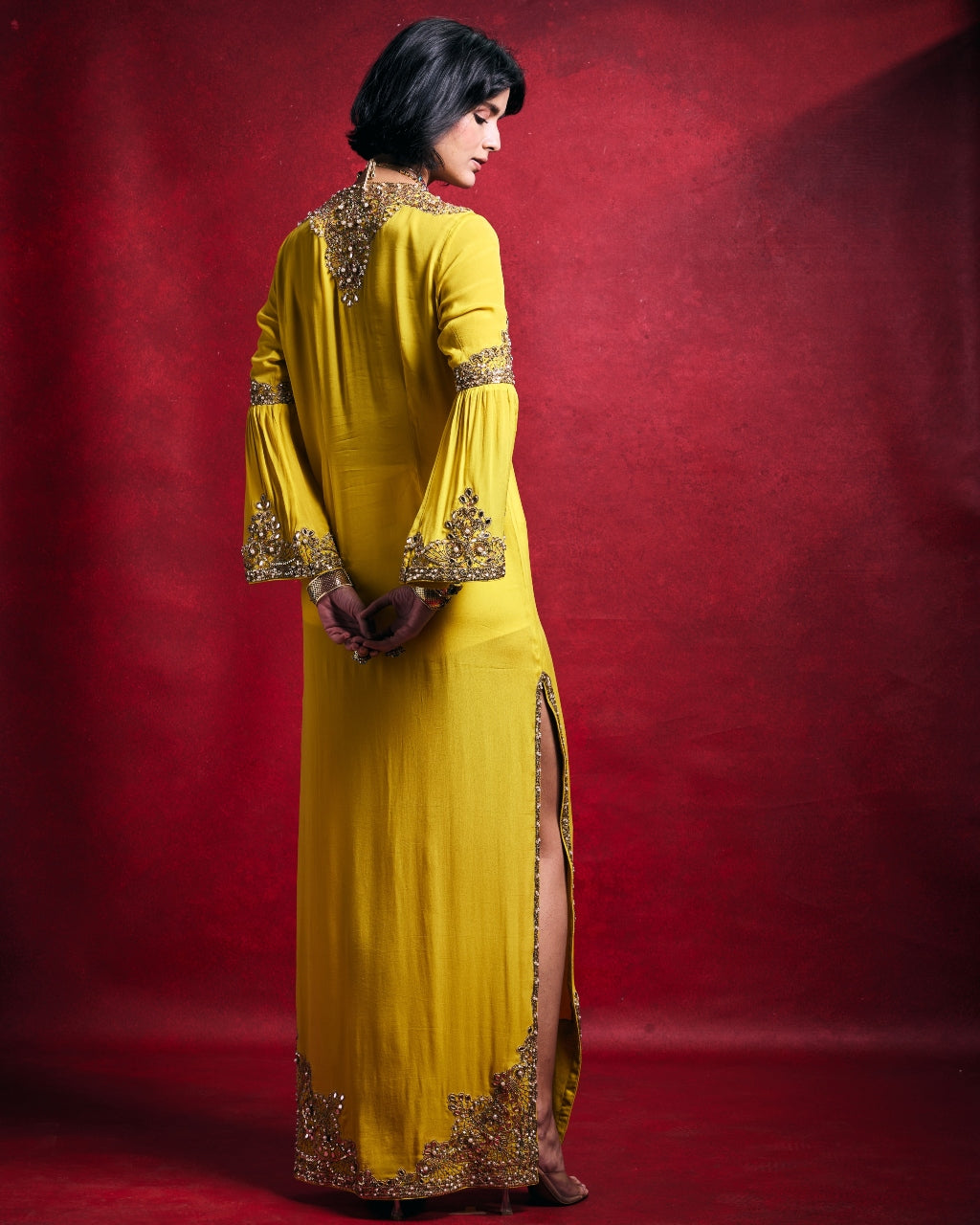 Yellow Kaftan Set