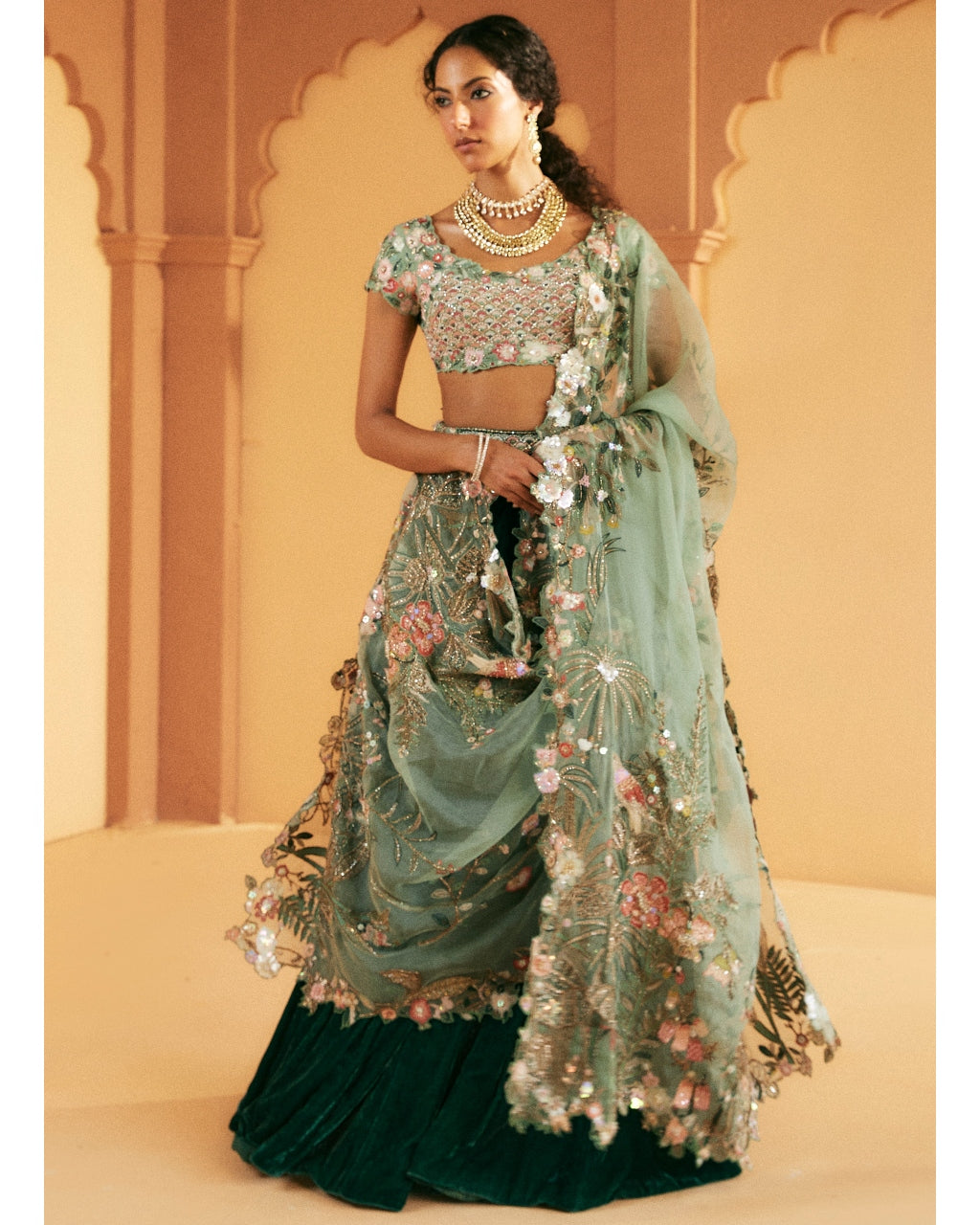 Resplendent Floral Lehenga Set