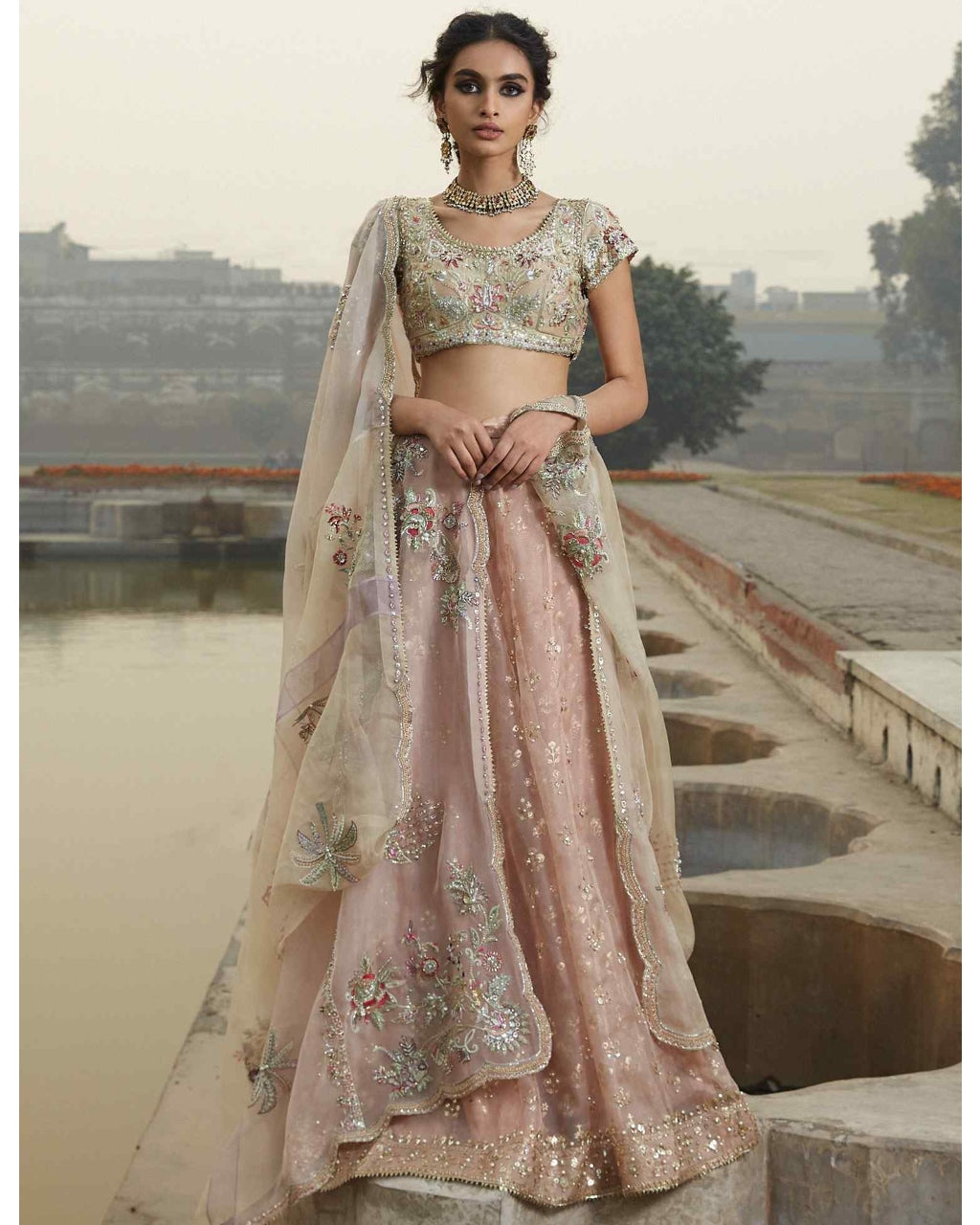 Camila Blouse, Lehenga & Dupatta Set